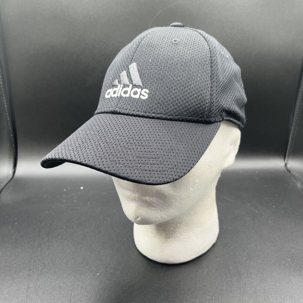 Adidas ClimaLite A-Flex Adult Size L/XL Stretch Fitted Black Hat Cap